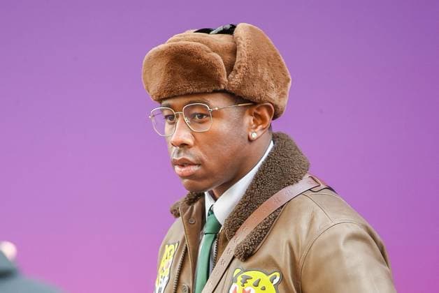 PFW - Louis Vuitton - Arrivals - Menswear F W 2022-2023 Tyler, The Creator arrived at the Louis Vuitton Fall Winter 2022 2023 show as part of Paris Fashion Week on January 20, 2022 in Paris, France. Photo by Nasser Berzane ABACAPRESS.COM Paris France  Copyright: xBerzanexNasser ABACAx 795450_019 BerzanexNasser ABACAx 795450_019