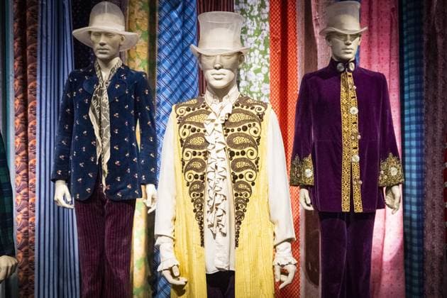 Entertainment Themen der Woch KW26 Bilder des Jahres 2023, Entertainment 06 Juni Entertainment Bilder des Tages GRONINGEN - Band clothing during the preview of the exhibition Unzipped in the Groninger Museum about the British rock band The Rolling Stones. This exhibition was briefly shown in the same museum in 2020, but this was short-lived due to the corona measures. ANP JILMER POSTMA netherlands out - belgium out  Copyright: xx x472649269x originalFilename: 472649269.jpg