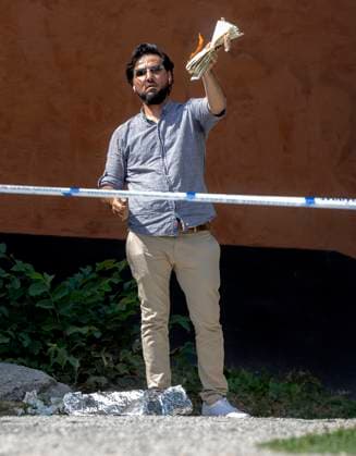 STOCKHOLM 20230628 Vi kommer att bränna Koranen. Vi kommer att säga: vakna Sverige, säger Salwan Momika, som ansökt om tillstandet. Polisen har kallat in förstärkning fran hela landet för att hantera eventuella stökigheter kring arrangemanget med koranbränningen utanför Stockholms moské vid Medborgarplatsen pa Södermalm i Stockholm. Stockholm Sverige x60160x *** STOCKHOLM 20230628 We will burn the Koran We will say wake up Sweden, says Salwan Momika, who applied for the permit The police have called in reinforcements from all over the country to deal with any disturbances around the Koran burning event outside the Stockholm mosque at Medborgarplatsen on Södermalm in Stockholm Stockholm Stockholm Sweden x60160x  Copyright: xStefanxJerrevang TTx KORANBRÄNNING TTABB0000000000197066