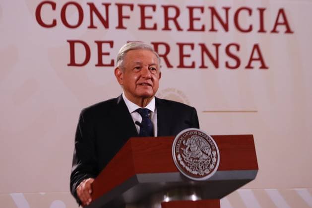 Mexican President, Lopez Obrador Daily Briefing Conference June 28, 2023 in Mexico City, Mexico: President of Mexico, Andres Manuel Lopez Obrador, speaks during the daily morning briefing conference in front of reporters at the national palace, on June 28, 2023 in Mexico City, Mexico. (Photo by Carlos Santiago Eyepix Group) Copyright: xCarlosxSantiagox xEyepixxGroupx CS202306286851