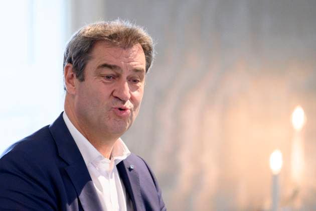 Bayerns Ministerpräsident Markus Söder (CSU) beim Staatsehrenpreis für das bayerische Metzgerhandwerk 2023 im Hubertussaal auf Schloss Nymphenburg. München, 28.06.2023 Bayern Deutschland Copyright: xDwixAnoraganingrumx