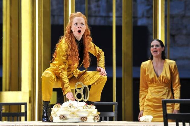 Entertainment Themen der Woch KW26 Bilder des Jahres 2023, Entertainment 06 Juni Entertainment Bilder des Tages 72. Bad Hersfelder Festspiele. Schauspielerin Friederike Ott und Nora Buzalka während der Fotoprobe zur Inszenierung König Lear im Rahmen der 72. Bad Hersfelder Festspiele am 28.06.2023 in der Stiftsruine Bad Hersfeld. 20230628MWI77462 *** 72 Bad Hersfeld Festival Actress Friederike Ott and Nora Buzalka during the photo rehearsal for the production of King Lear as part of the 72 Bad Hersfeld Festival on 28 06 2023 in the Stiftsruine Bad Hersfeld 20230628MWI77462