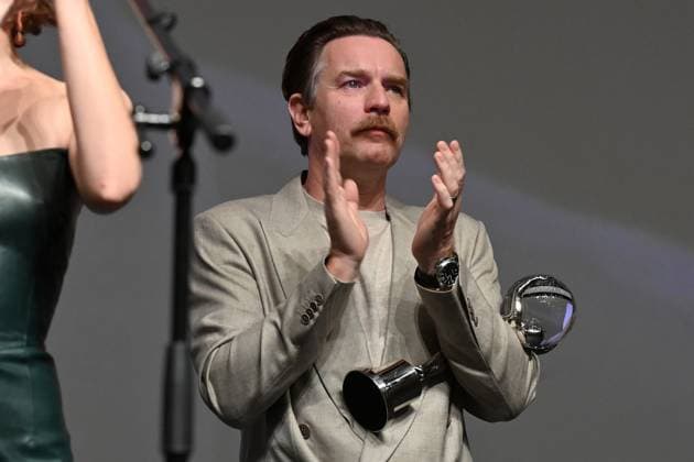 Scottish actor Ewan McGregor received the Festival President’s Award during the 57th Karlovy Vary International Film Festival (KVIFF), on July 1, 2023, at the Thermal Hotel in Karlovy Vary, Czech Republic. (CTKxPhoto SlavomirxKubes) CTKPhotoP2023070105793  CTKPhotoP2023070105793