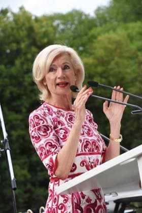 Julia Lehner Oberbuergermeisterin Nuernberg Muenchen 04.07.2023 Bayerischen Kultursommes im Haus der Kunst Preis.Verleihung Pro meritis scientiae et litterarum Muenchen