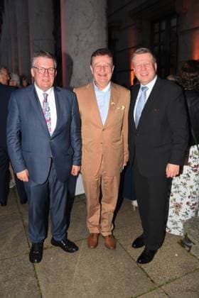 Volkmar Halbleib Mdl Prof Wolfgang M.Heckl Deutsches Museum Direktor Robert Brannekaemper Mdl Muenchen 04.07.2023 Bayerischen Kultursommes im Haus der Kunst Preis.Verleihung Pro meritis scientiae et litterarum Muenchen