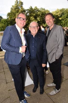 Volker Heissmann Kabarettist Juergen Kirner Saenger Musiker Winfried Frey Schauspieler Muenchen 04.07.2023 Bayerischen Kultursommes im Haus der Kunst Preis.Verleihung Pro meritis scientiae et litterarum Muenchen