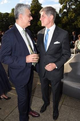 Stephen Sikder Schauspieler Horst Kummeth Schauspieler Muenchen 04.07.2023 Bayerischen Kultursommes im Haus der Kunst Preis.Verleihung Pro meritis scientiae et litterarum Muenchen
