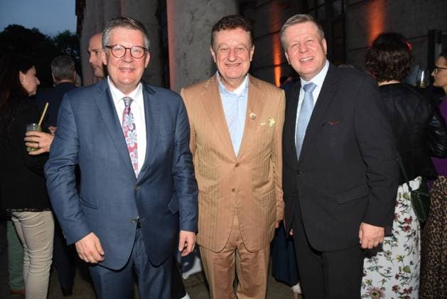 Volkmar Halbleib Mdl Prof Wolfgang M. Heckl Direktor Deutsches Museum Robert Brannekaemper Mdl Muenchen 04.07.2023 Bayerischen Kultursommes im Haus der Kunst Preis.Verleihung Pro meritis scientiae et litterarum Muenchen
