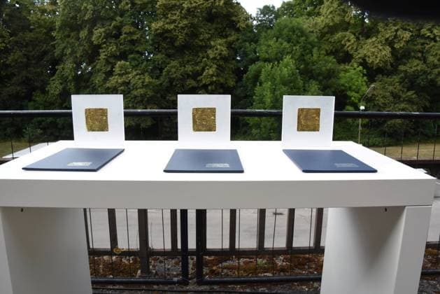 Urkunden Muenchen 04.07.2023 Bayerischen Kultursommes im Haus der Kunst Preis.Verleihung Pro meritis scientiae et litterarum Muenchen