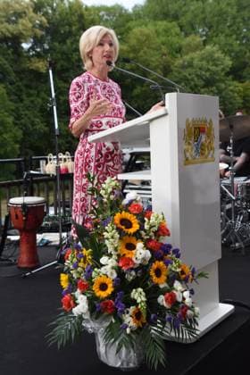 Julia Lehner Oberbuergermeisterin Nuernberg Muenchen 04.07.2023 Bayerischen Kultursommes im Haus der Kunst Preis.Verleihung Pro meritis scientiae et litterarum Muenchen