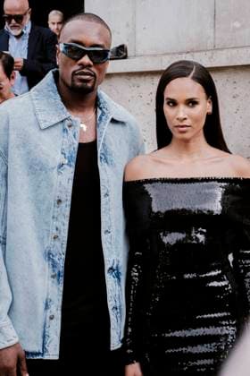 Paris Fashion Week. Serge Ibaka, Cindy Bruna - Alexandre Vauthier - PFW HCAW23 294266 2023-07-04  Copyright: xJean-baptistexSoulliatx xStarfacex STAR_294266_080