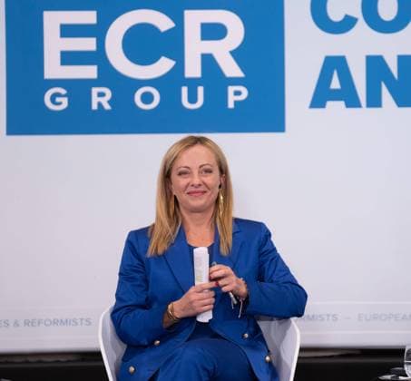 September 3, 2021, x: La premier Giorgia Meloni partecipa a un seminario dei Conservatori e riformisti europei a Varsavia, 05 luglio 2023. Italian Prime Minister Giorgia Meloni attends a seminar of European Conservatives and Reformists in Warsaw, 05 July 2023..ANSA UFFICIO STAMPA PALAZZO CHIGI FILIPPO ATTILI. x  - ZUMAa110 20210903_zaf_a110_019 Copyright: xUsxPalazzoxChigi xFilippoxAttilix