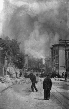 RECORD DATE NOT STATED San Francisco, April 18, 1906, 1906 Apr. 18. Creator: Arnold Genthe. Copyright:xHeritagexArt HeritagexImagesx IMAGO ,2955465 ! ACHTUNG: AUFNAHMEDATUM GESCHÄTZT!  Copyright:HeritagexArt HeritagexImagesx IMAGO