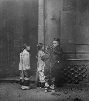 RECORD DATE NOT STATED His first cigar, Chinatown, San Francisco, between 1896 and 1906. Creator: Arnold Genthe. Copyright:xHeritagexArt HeritagexImagesx IMAGO ,2955521 ! ACHTUNG: AUFNAHMEDATUM GESCHÄTZT!  Copyright:HeritagexArt HeritagexImagesx IMAGO