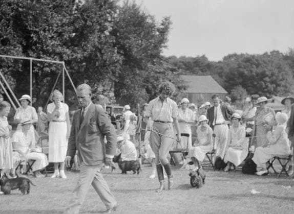 RECORD DATE NOT STATED Dog show, East Hampton, Long Island, between 1933 and 1942. Creator: Arnold Genthe. Copyright:x HeritagexImagesx IMAGO ,2956424 ! ACHTUNG: AUFNAHMEDATUM GESCHÄTZT!  Copyright: HeritagexImagesx IMAGO