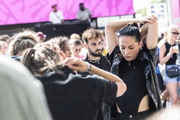 Illustration picture shows the first day of the Les Ardentes music festival in Liege, Thursday 06 July 2023. This year s edition of the festival is taking place from July 6 to July 9 .  BRUNOxFAHY 70188455