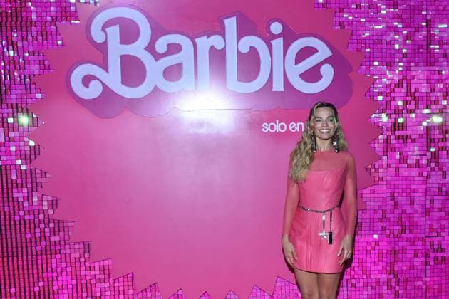 Barbie Pink Carpet July 6, 2023, Mexico City, Mexico: Actress Margot Robbie attends the pink carpet for Barbie at Toreo Parque Central. on July 6, 2023 in Mexico City, Mexico. (Photo by Carlos Tischler Eyepix Group) Copyright: xCarlosxTischler xEyepixxGroupx CT_06072023_95874