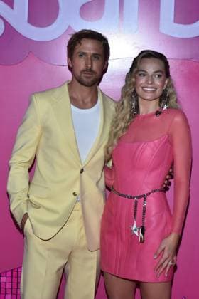 Barbie Pink Carpet July 6, 2023, Mexico City, Mexico: Ryan Gosling and Margot Robbie attend the pink carpet for Barbie at Toreo Parque Central. on July 6, 2023 in Mexico City, Mexico. (Photo by Carlos Tischler Eyepix Group) Copyright: xCarlosxTischler xEyepixxGroupx CT_06072023_95900