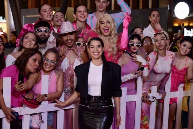 Barbie Pink Carpet July 6, 2023, Mexico City, Mexico: Actress America Ferrera attends the pink carpet for Barbie at Toreo Parque Central. on July 6, 2023 in Mexico City, Mexico. (Photo by Carlos Tischler Eyepix Group) Copyright: xCarlosxTischler xEyepixxGroupx CT_06072023_95923