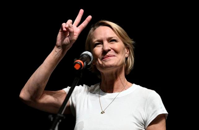 American actress and director Robin Wright presented the famous film The Princess Bride at the 57th Karlovy Vary International Film Festival (KVIFF), on July 7, 2023, in Karlovy Vary, Czech Republic. (CTKxPhoto KaterinaxSulova) CTKPhotoP2023070705302  CTKPhotoP2023070705302