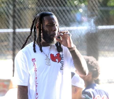 Burna Boy shooting music video on location in Soho, New York City. Featuring: Burna Boy Where: New York, United States When: 06 Jul 2023 Credit: Roger Wong INSTARimages Copyright: xRogerxWongx 52874889 EDITORIAL USE ONLY. NOT FOR USE BY NEWSPAPERS BASED IN THE UK.