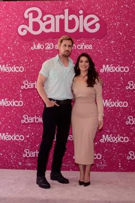 July 7, 2023, Mexico City, Mexico: Ryan Gosling and America Ferrera pose for photos during Barbie film Photocall at Mexico City Four Sason Hotel. on July 7, 2023 in Mexico City, Mexico. Mexico City Mexico - ZUMAe321 20230708_zia_e321_023 Copyright: xCarlosxTischlerx