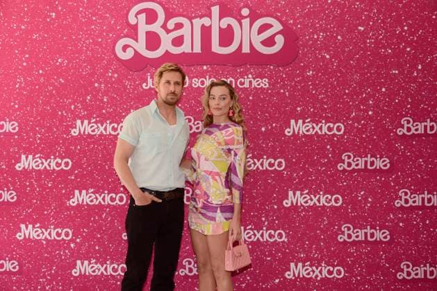 Barbie Film Photocall July 7, 2023, Mexico City, Mexico:Ryan Gosling and Margot Robbie pose for photos during Barbie film Photocall at Mexico City Four Sason Hotel. on July 7, 2023 in Mexico City, Mexico. (Photo by Carlos Tischler Eyepix Group) Copyright: xCarlosxTischler xEyepixxGroupx CT_07072023_96109