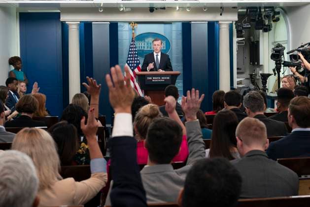 News Themen der Woche KW27 News Bilder des Tages National Security Advisor Jake Sullivan participates in the daily briefing at the White House in Washington, DC , July 7, 2023. Copyright: xChrisxKleponisx xCNPx MediaPunchx
