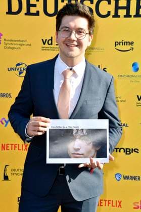 Patrick Baehr bei der Verleihung des Deutschen Synchronpreises 2023 im Tipi am Kanzleramt. Berlin, 07.07.2023