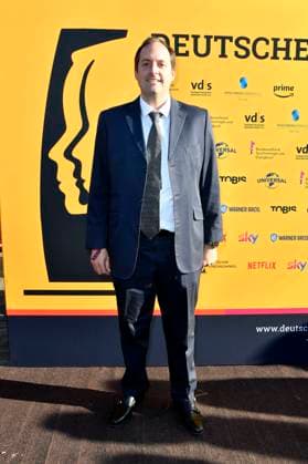 Marius Claren bei der Verleihung des Deutschen Synchronpreises 2023 im Tipi am Kanzleramt. Berlin, 07.07.2023