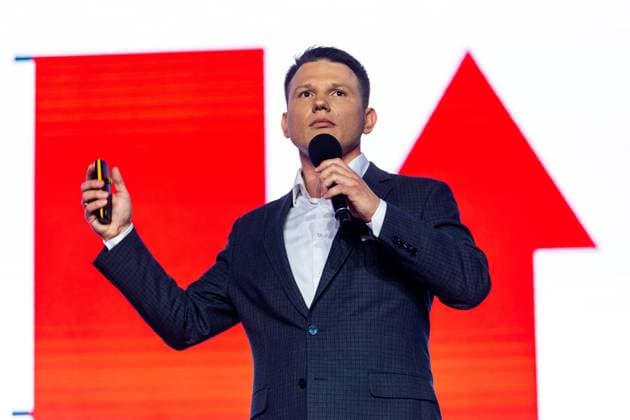 Convention Of The Right-wing Party Konfederacja In Warsaw Slawomir Mentzen leader of the Freedom and Independence Confederation party during a program convention ahead of Poland s fall elections in Warsaw, Poland on June 24, 2023. Warsaw Poland  Copyright: xAndrzejxIwanczukx originalFilename: iwanczuk-theprogr230624_npW2K.jpg