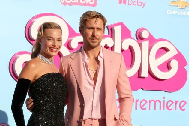 Margot Robbie, Ryan Gosling at arrivals for The BARBIE Movie Premiere, Shrine Auditorium and Expo Hall, Los Angeles, CA July 9, 2023. Photo By: Priscilla Grant Everett Collection at arrivals for The BARBIE Movie Premiere, Shrine Auditorium and Expo Hall, Los Angeles, CA July 9, 2023. Photo By: Priscilla Grant Everett Collection PUBLICATIONXNOTxINxCANxCHNxFRAxITAxJPNxNORxPOLxRUSxESPxUKxUSA