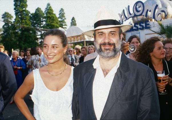 Isabel Varell, deutsche Schauspielerin und Fernsehmoderatorin, mit Partner Drafi Deutscher, Deutschland um 1989. Copyright: HartwigxValdmanis Nur redaktionelle Nutzung. Editorial usage only. VAL_720001738