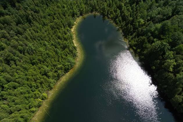 July 10, 2023, MILTON, ON, Canada: The waters of Crawford Lake in Milton, Ont., on Monday, July 10, 2023. MILTON Canada  - ZUMAc35_ 20230710_zaf_c35_226 Copyright: xColexBurstonx