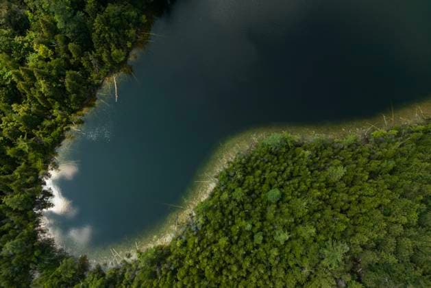 July 10, 2023, MILTON, ON, Canada: The waters of Crawford Lake in Milton, Ont., on Monday, July 10, 2023. MILTON Canada  - ZUMAc35_ 20230710_zaf_c35_228 Copyright: xColexBurstonx