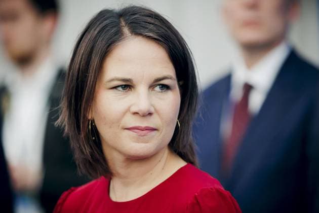 News Bilder des Tages Annalena Baerbock (Buendnis 90 Die Gruenen), Bundesaussenministerin, aufgenommen beim NATO-Gipfel im litauischen Vilnius. Vilnius, 12.07.2023. Vilnius Litauen *** Annalena Baerbock Buendnis 90 Die Gruenen , German Foreign Minister, photographed at the NATO Summit in Vilnius, Lithuania Vilnius, 12 07 2023 Vilnius Lithuania Copyright: xThomasxTrutschelx