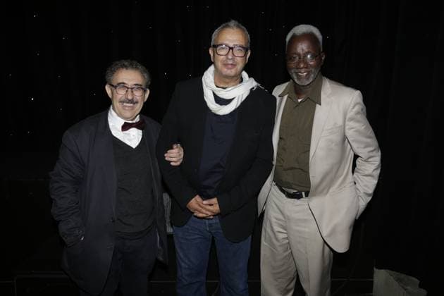 26eme Journees Cinematographiques De Carthage - Paris Ferid Boughedir, Ibrahim Letaief et Souleymane Cisse a la Conference de presse de la 26eme edition des Journees Cinematographiques de Carthage a l Institut du Monde Arabe a Paris, le 06 novembre 2015. Photo by Jerome Domine ABACAPRESS.COM Paris Paris France  Copyright: xDominexJerome ABACAx 522984_017 DominexJerome ABACAx 522984_017 