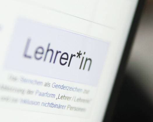 Das gegenderte Wort Lehrer*in am 14.07.2023 im Wikipedia-Artikel mit der Überschrift Gendersternchen. *** The counter-gendered word teacherin on 14 07 2023 in the Wikipedia article with the title Gendersternchen Copyright: xdtsxNachrichtenagenturx dts_20649
