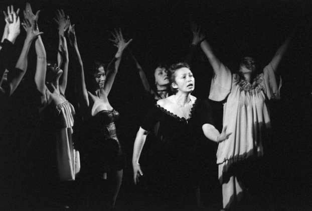 Scene from play The Threepenny Opera 625946 01.01.1981 Merited Artist of the RSFSR Tatyana Vasilyeva, center, in a scene from Bertolt Brecht s musical The Threepenny Opera staged at Moscow s Satire Theater. Vitaliy Arutjunov Sputnik Moscow Russia  Copyright: xVitaliyxArutjunovx