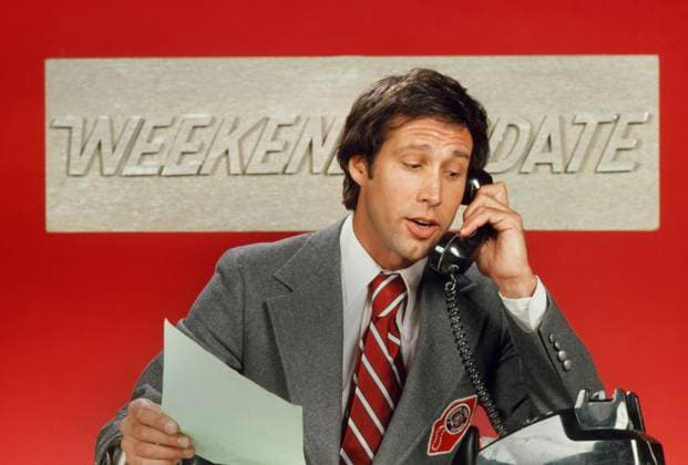 Chevy Chase, Saturday Night Live , circa (1976). Photo credit: NBC  Copyright: xx 34408-539THA The Hollywood Archive