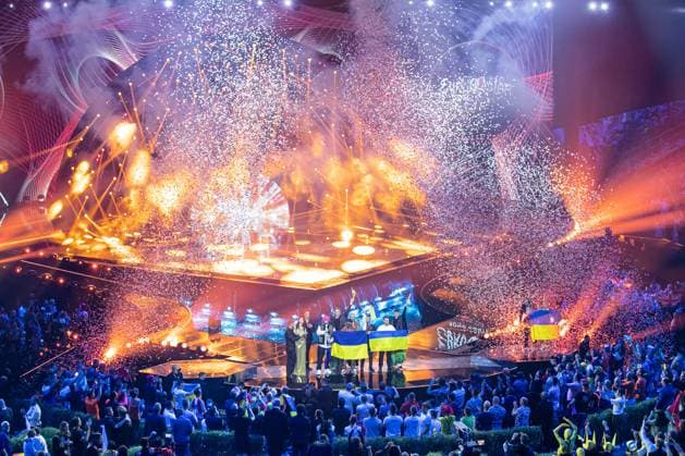 Kalush Orchestra For Ukraine Wins Final Of Eurovision Song Contest - Turin Kalush Orchestra for Ukraine wins the grand-final of Eurovision Song Contest. Turin (Italy) on may 14th, 2022. Photo by ABACAPRESS.COM turin Italy  Copyright: xABACAx 809679_002 ABACAx 809679_002 