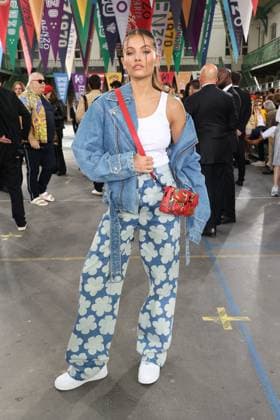 PFW - Kenzo Front Row Thylane Blondeau attending the Kenzo Front Row Menswear Spring Summer 2023 show as part of Paris Fashion Week on June 26, 2022 in Paris, France. Photo by Jerome Domine ABACAPRESS.COM Paris France  Copyright: xDominexJerome ABACAx 815425_033 DominexJerome ABACAx 815425_033 
