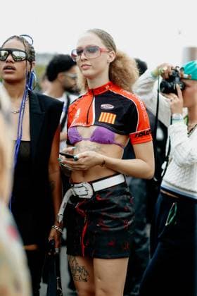 PFW - Street Style Street style, arriving at Givenchy Spring-Summer Menswear 2023 show, held at Ecole Militaire, Paris, France, on June 22nd, 2022. Photo by Marie-Paola Bertrand-Hillion ABACAPRESS.COM Paris France  Copyright: xBertrand-HillionxMarie-Paola ABACAx 816291_113 Bertrand-HillionxMarie-Paola ABACAx 816291_113 