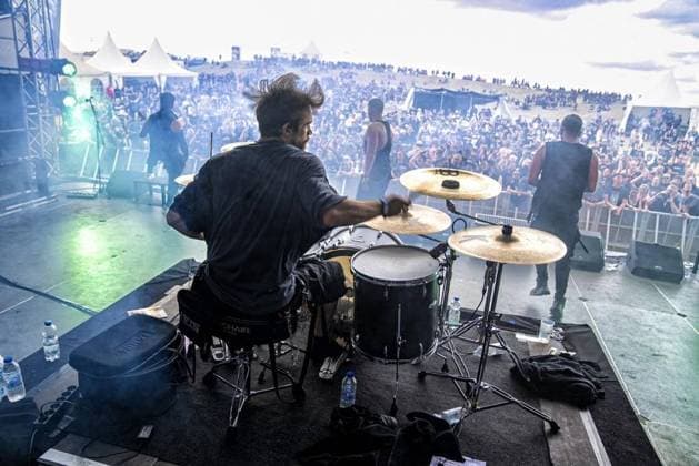 Dong Open Air 2023 *** NUR FÜR REDAKTIONELLE ZWECKE *** EDITORIAL USE ONLY ***<p>Heavy Metal Fans bevölkern am 15.7.2023 die Halde Norddeutschland in Neukirchen Vluyn und die Gruppe From Fall to Spring spielt ihr letztes Stück. Es findet ein Musikfestival über 3 Tage statt. Foto : Arnulf Stoffel Funke Foto Services< p> Buntes Deutschland NRW Neukirchen-Vluyn Copyright: ArnulfxStoffel *** Dong Open Air 2023 FOR EDITORIAL PURPOSES ONLY EDITORIAL USE ONLY p Heavy metal fans populate the Halde Norddeutschland in Neukirchen Vluyn on 15 7 2023 and the group From Fall to Spring plays its last piece There will be a music festival over 3 days Photo Arnulf Stoffel Funke Foto Services p Buntes Deutschland NRW Neukirchen Vluyn Copyright ArnulfxS Copyright: ArnulfxStoffel doc7r3ioeoq7cy1emhoe966 ,EDITORIAL USE ONLY