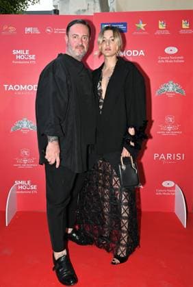 Taormina,Italy TAOMODA WEEK photocall winners and guests In the photo:Daniele Calcaterra,Eleonora Carisi dress Calcaterra  Copyright: x xipa-agency.netx xNickxZonnax IPA_IPA39263075