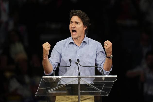 July 16, 2023, Halifax, NS, Canada: Prime Minister Justin Trudeau speaks during the opening ceremony of the North American Indigenous Games 2023 in Halifax, Sunday, July 16, 2023. Halifax Canada  - ZUMAc35_ 20230716_zaf_c35_100 Copyright: xDarrenxCalabresex