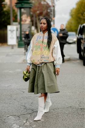 PFW SS23 DAY 1 Street style, Monroe Steele arriving at Botter Spring Summer 2023 show, held at Boulevard Lefebvre, Paris, France, on September 27th, 2022. Photo by Marie-Paola Bertrand-Hillion ABACAPRESS.COM Paris France  Copyright: xBertrand-HillionxMarie-Paola ABACAx 830413_159 Bertrand-HillionxMarie-Paola ABACAx 830413_159 