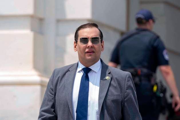 Rep. George Santos, R-NY, leaves the U.S. Capitol after voting in Washington, DC on Tuesday, July 18, 2023. Yesterday, House Democrats introduced a resolution to formally censure Santos for misrepresenting his background.  WAP20230718304 BONNIExCASH