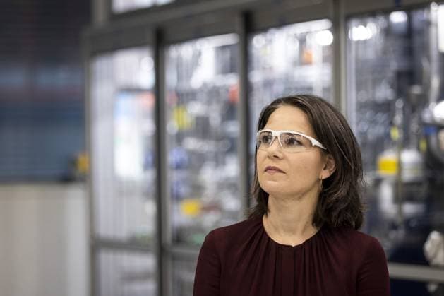 Annalena Baerbock (Buendnis 90 Die Gruenen), Bundesaussenministerin, aufgenommen im Rahmen eines Besuchs der BASF-Zentrale in Ludwigshafen, 19.07.2023. Ludwigshafen Deutschland *** Annalena Baerbock Buendnis 90 Die Gruenen , German Foreign Minister, taken during a visit to BASF headquarters in Ludwigshafen, 19 07 2023 Ludwigshafen Germany Copyright: xKiraxHofmannx