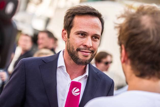 July 19, 2023, Munich, Bavaria, Germany: MARTIN HAGEN of the FDP in Bavaria. Joining Jennifer Kaiser-Steiner and Dr. Michael Ruoff in their bids for the upcoming Bavarian state elections, German Finance Minister Christian Lindner appeared at Odeonsplatz in a supporting role. Munich Germany - ZUMAb160 20230719_zbp_b160_001 Copyright: xSachellexBabbarx